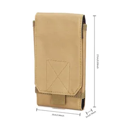 Bolsa táctica MOLLE para teléfono 600D nailon funda universal
