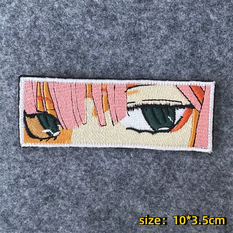 Parche bordado adhesivo ojos anime