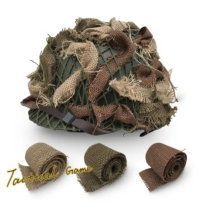 Tiras tácticas de tela para casco camuflaje DIY, personaliza tu equipo - imagen 4