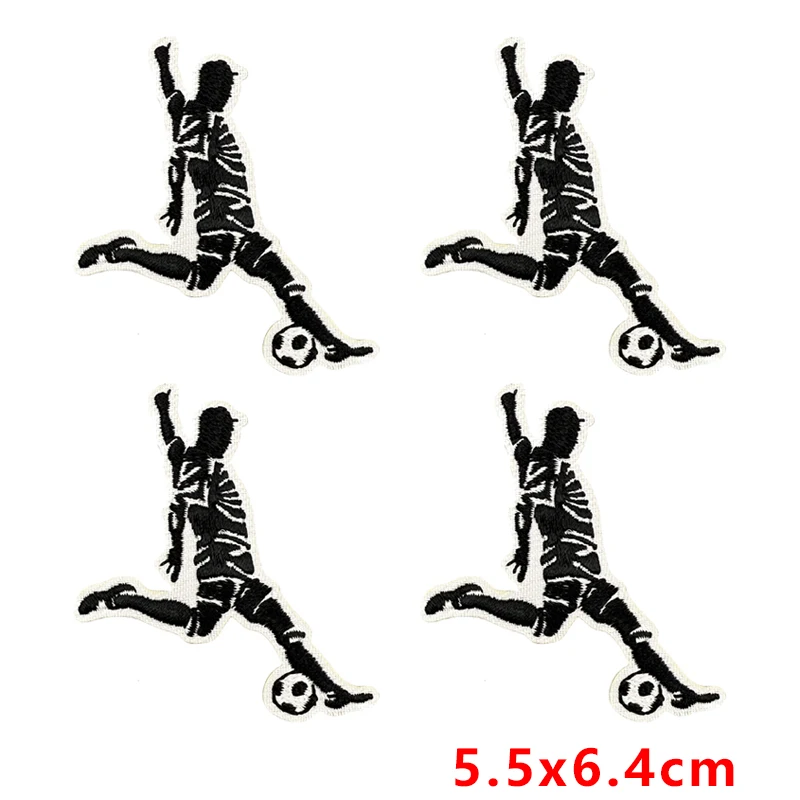Parche bordado de fútbol termoadhesivo para coser o planchar DIY - imagen 2
