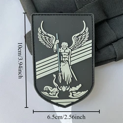 Parche táctico Arcángel Michael velcro para brazalete