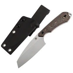 Kansept G019 Valk cuchillo hoja fija Nitro V mango G10 fibra carbono