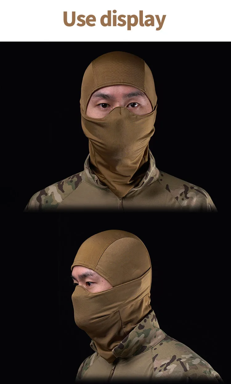 Balaclava cortavientos de silicona para exterior