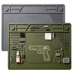 Alfombrilla táctica de limpieza para armas con bandeja magnética