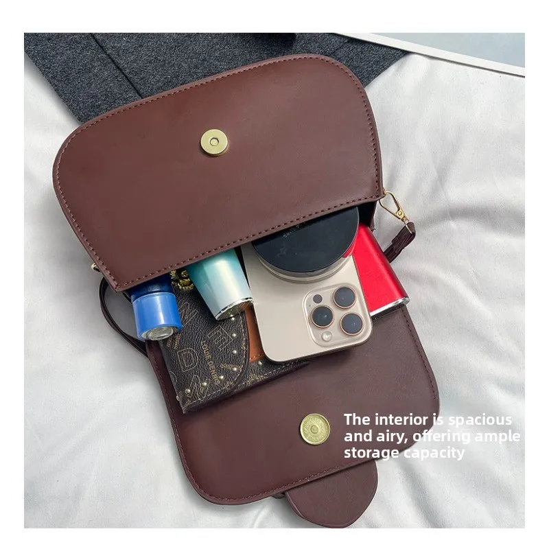 Bolso bandolera pequeño cuadrado informal para mujer - imagen 3