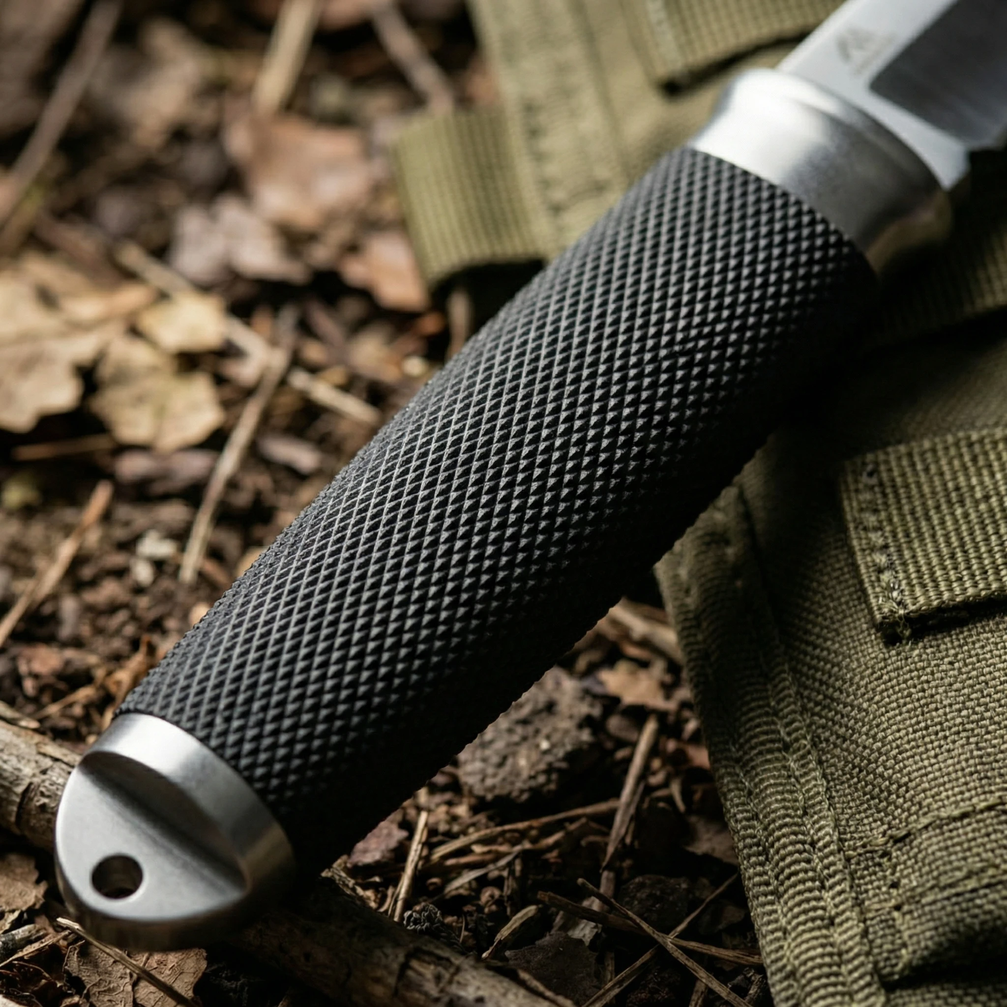 Cuchillo fijo táctico para exterior con funda de supervivencia - imagen 3