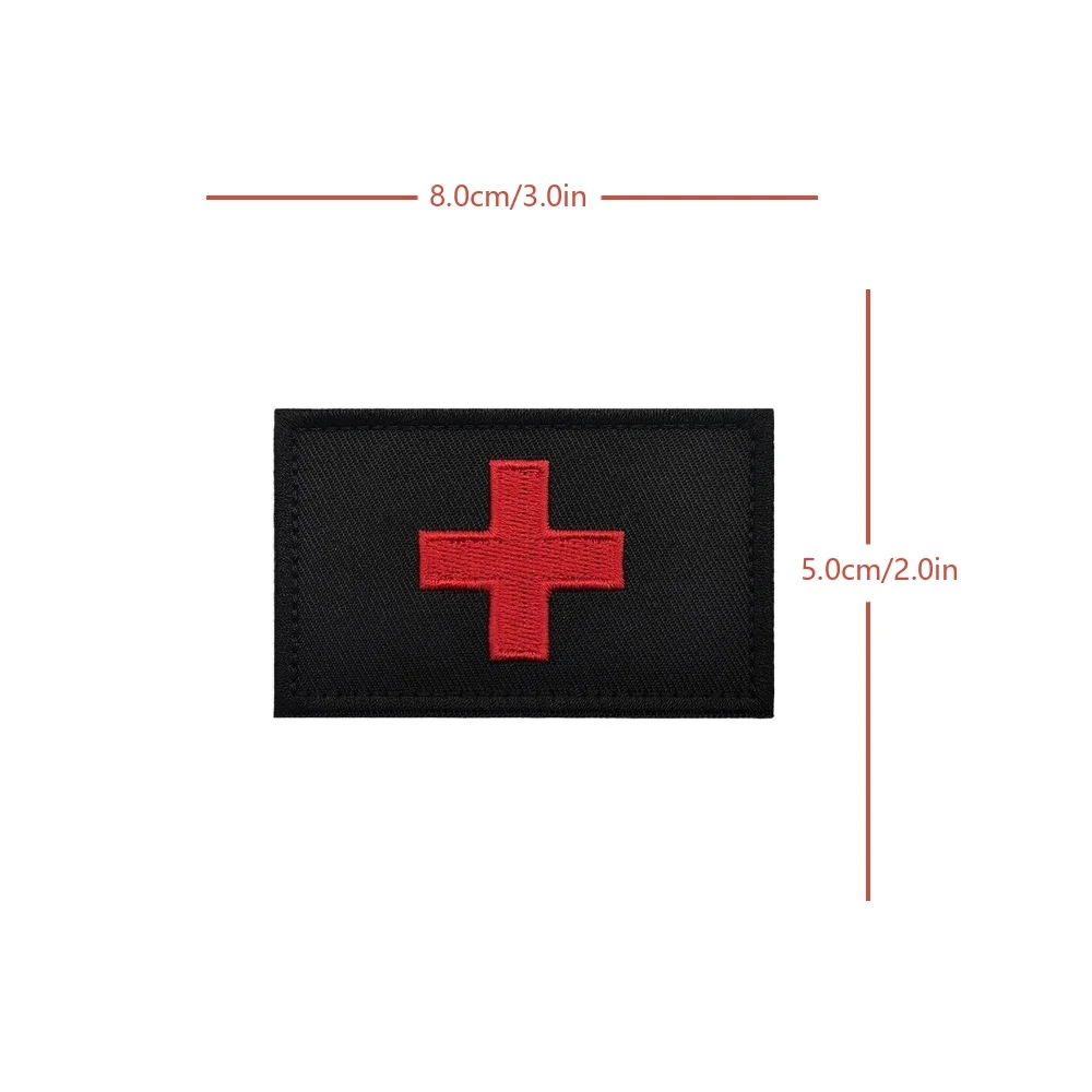 Parche velcro primeros auxilios – Insignia médica táctica para mochillas MOLLE - imagen 5