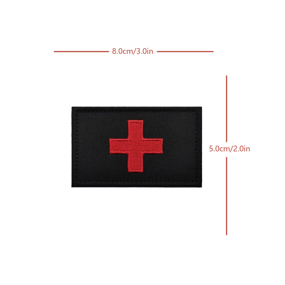 Parche velcro primeros auxilios – Insignia médica táctica para mochillas MOLLE - imagen 5