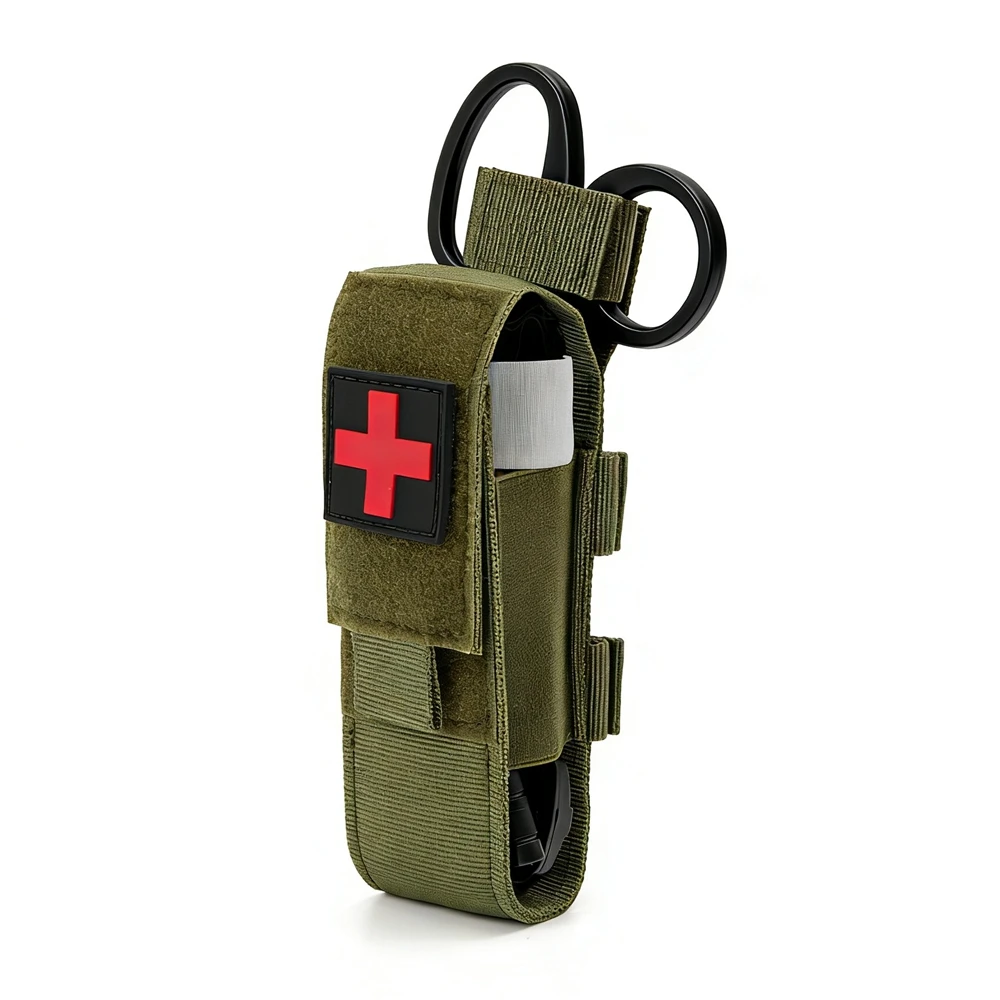 Soporte IFAK MOLLE para torniquete, bolsa táctica médica trauma EMT - imagen 2