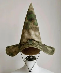 Sombrero táctico de ala ancha con punta, protección solar