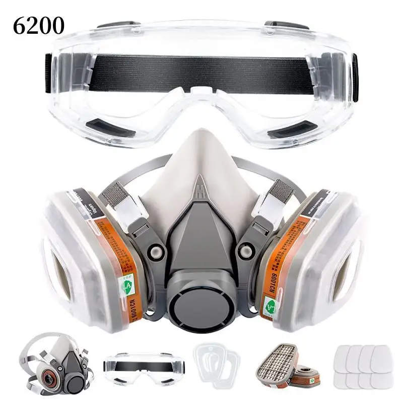 Máscara de gas media cara 6200 – Protección química NBQ táctico - imagen 3