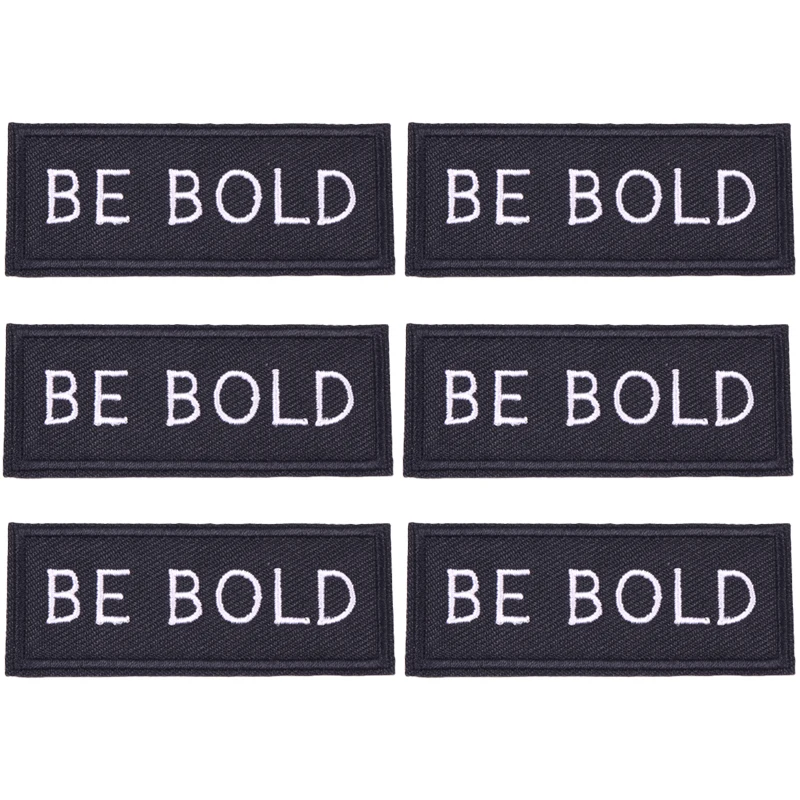 Parche termoadhesivo táctico bordado letras eslogan para coser - imagen 3