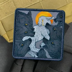 Parche moral táctico Lamb Wolf Oveja – Gancho y bucle para mochila