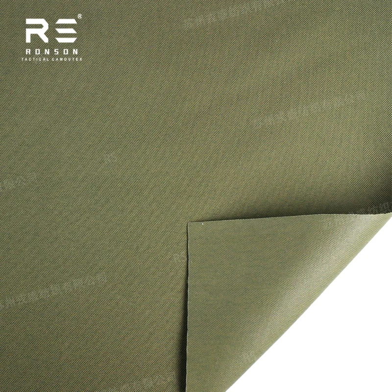 Tela Cordura Ronson NIR en PU, resistente al agua, verde oliva - imagen 2