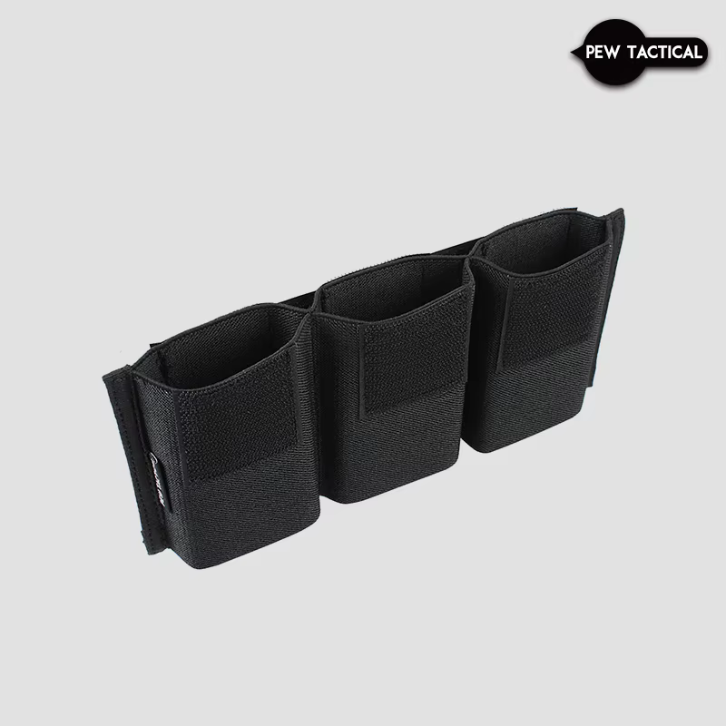 PEW TACTICAL bolsa porta cargadores triple con soporte elástico - imagen 5