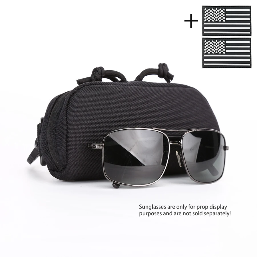 Estuche táctico MOLLE para gafas rígido nailon organizador