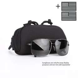 Estuche táctico MOLLE para gafas rígido nailon organizador