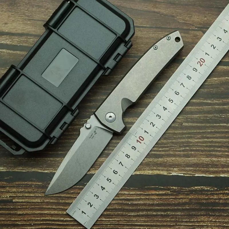 VECP Cuchillo plegable EDC de titanio para supervivencia - imagen 4
