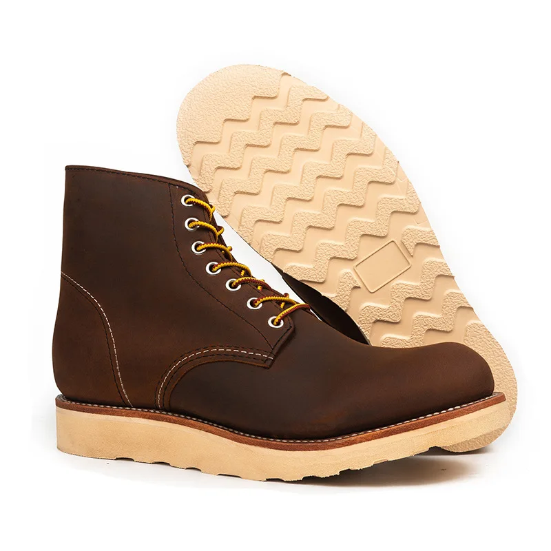 KOWM Botas tácticas senderismo impermeables cuero vacuno Goodyear - imagen 4
