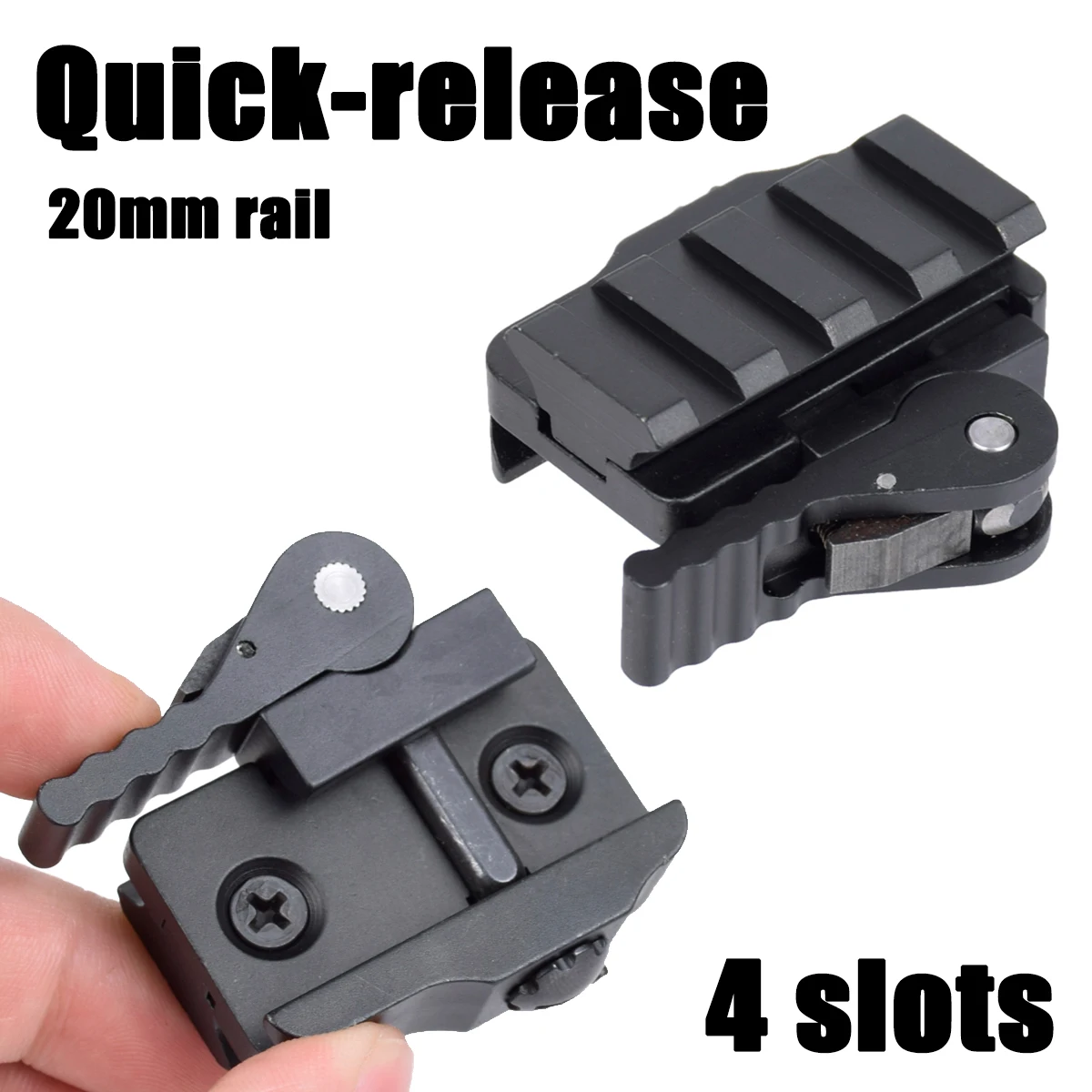 Montaje QD con bloqueo para punto rojo Picatinny 20 mm - imagen 3