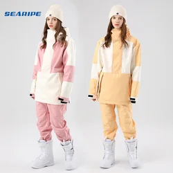 SEARIPE traje de nieve impermeable chaqueta y pantalón unisex