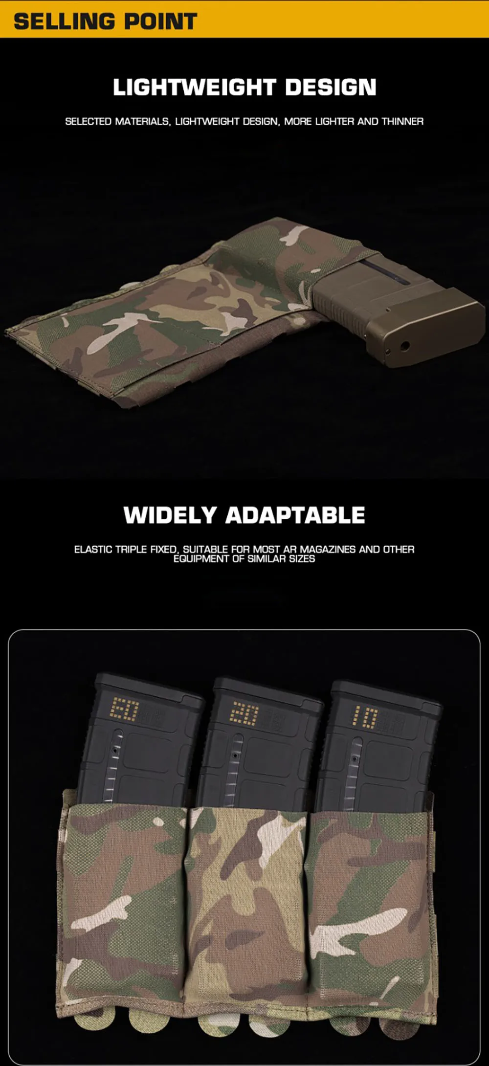 Opciones de color camuflaje