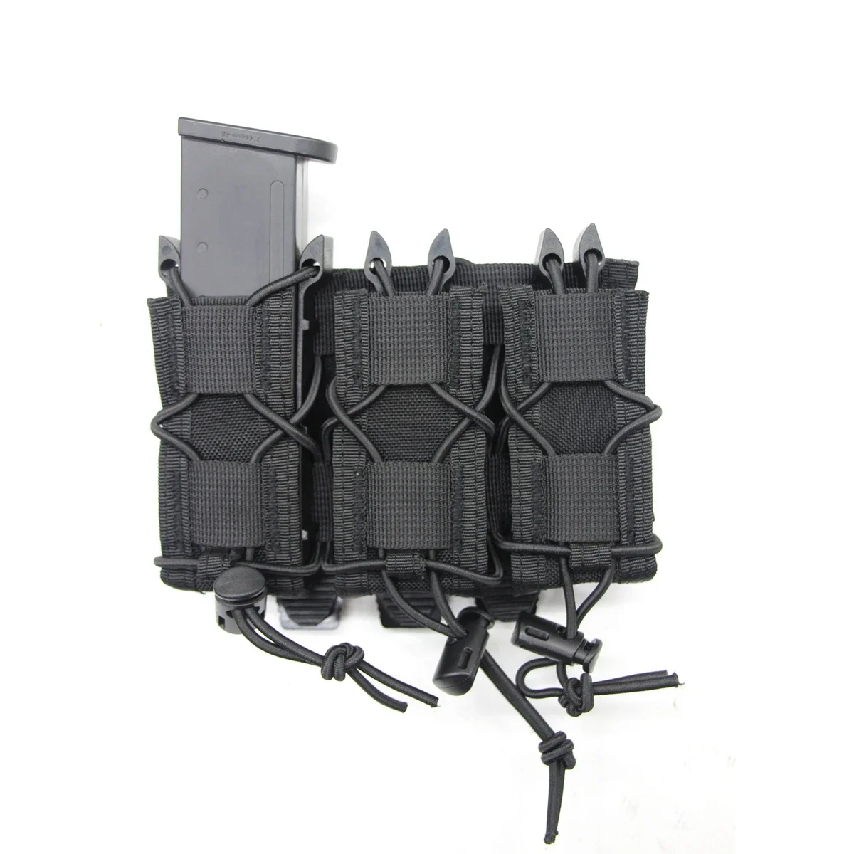 Soporte MOLLE para cargador de pistola con linterna táctica - imagen 2