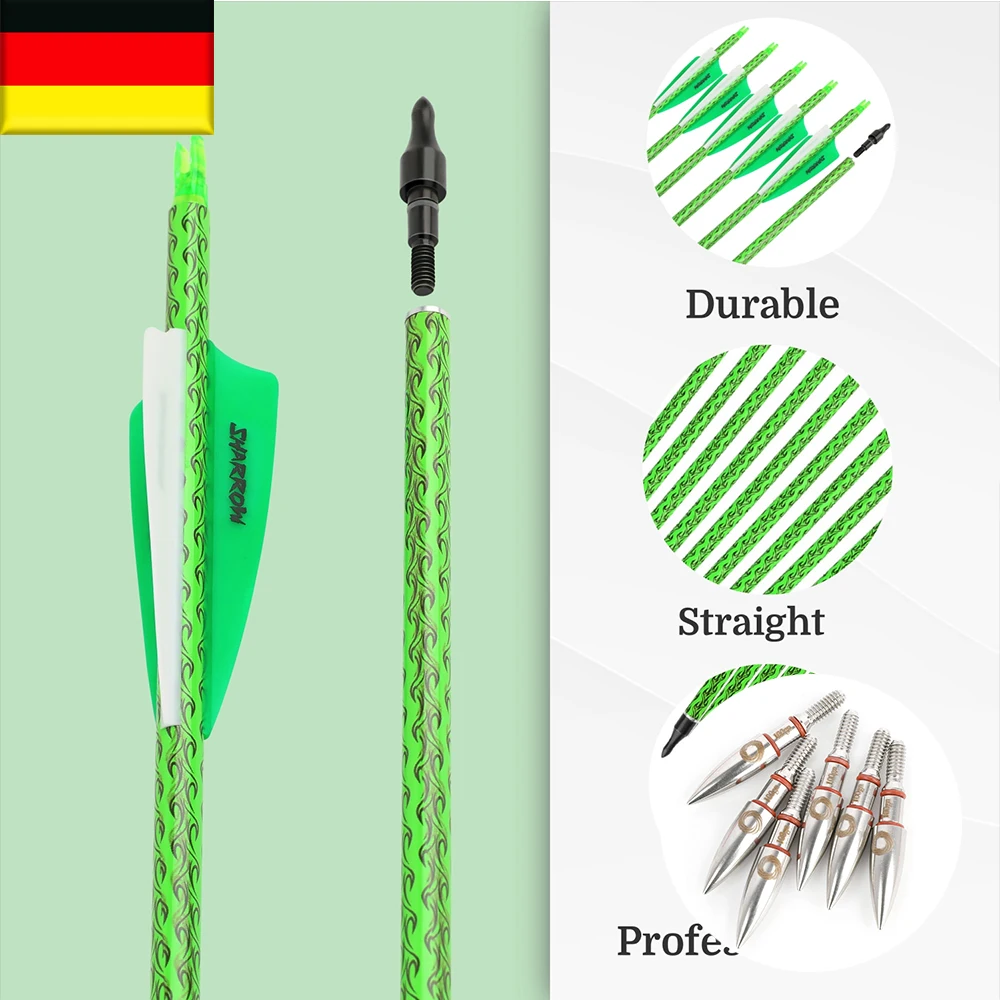 Flechas de carbono para arquería con punta de flecha - imagen 2