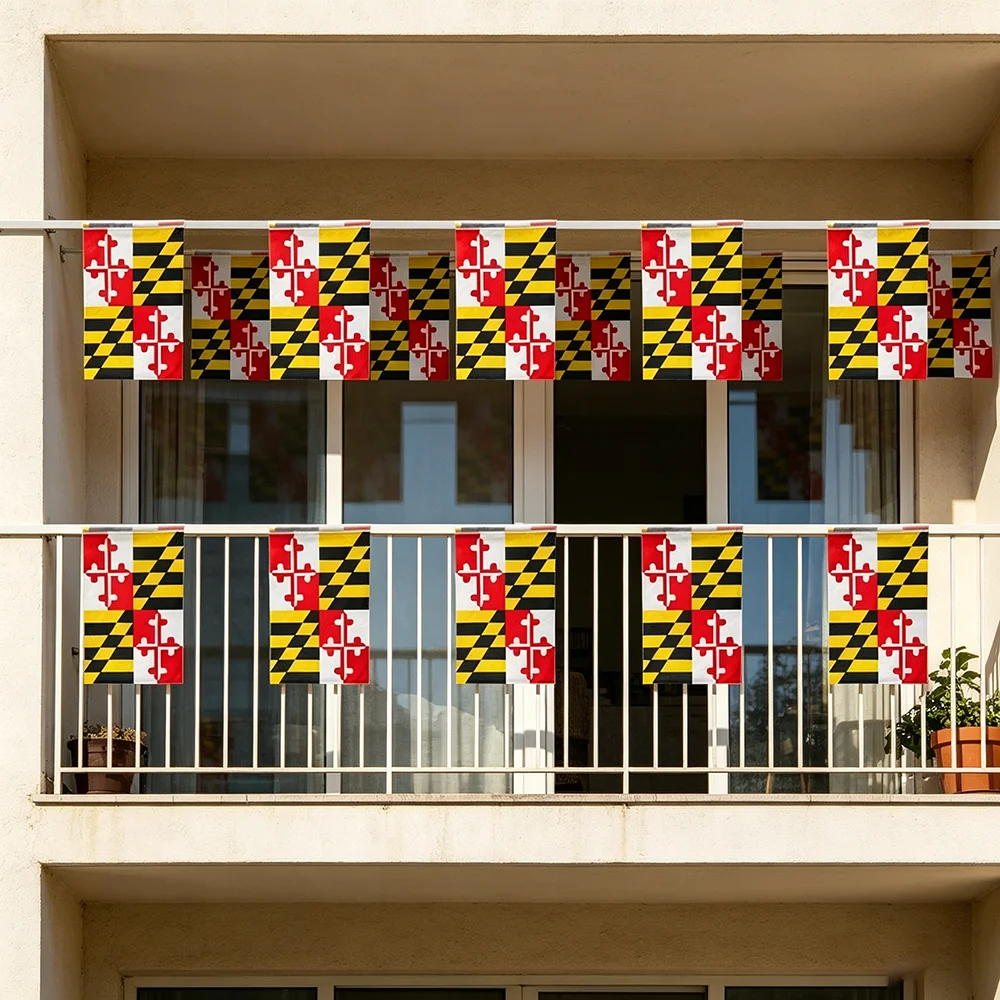 Banderines Maryland tipo guirnalda festiva para decoración exterior - imagen 3