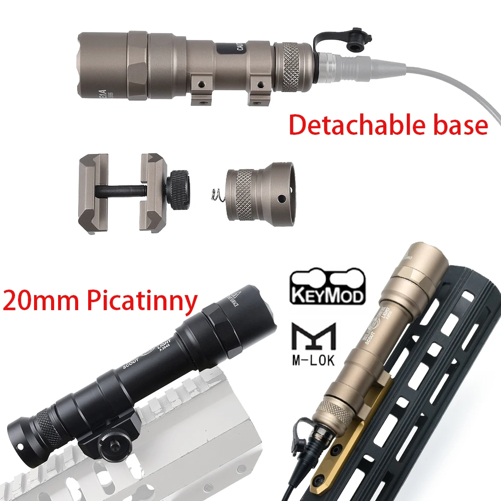 Surefire Scout riel Picatinny M-LOK/Keymod con soporte de luz - imagen 2
