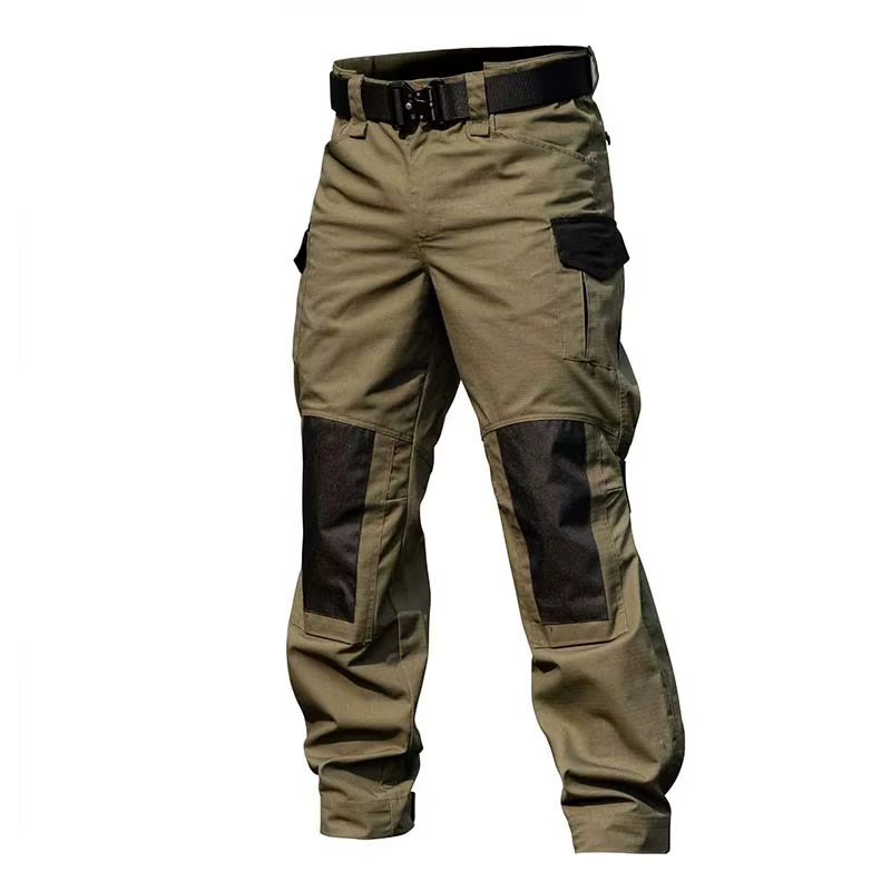 Pantalones cargo tácticos hombre con rodillas reforzadas y bolsillos - imagen 3