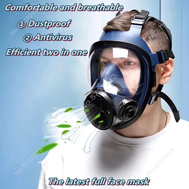 Mascarilla de gas protección química con máscara facial completa - imagen 4