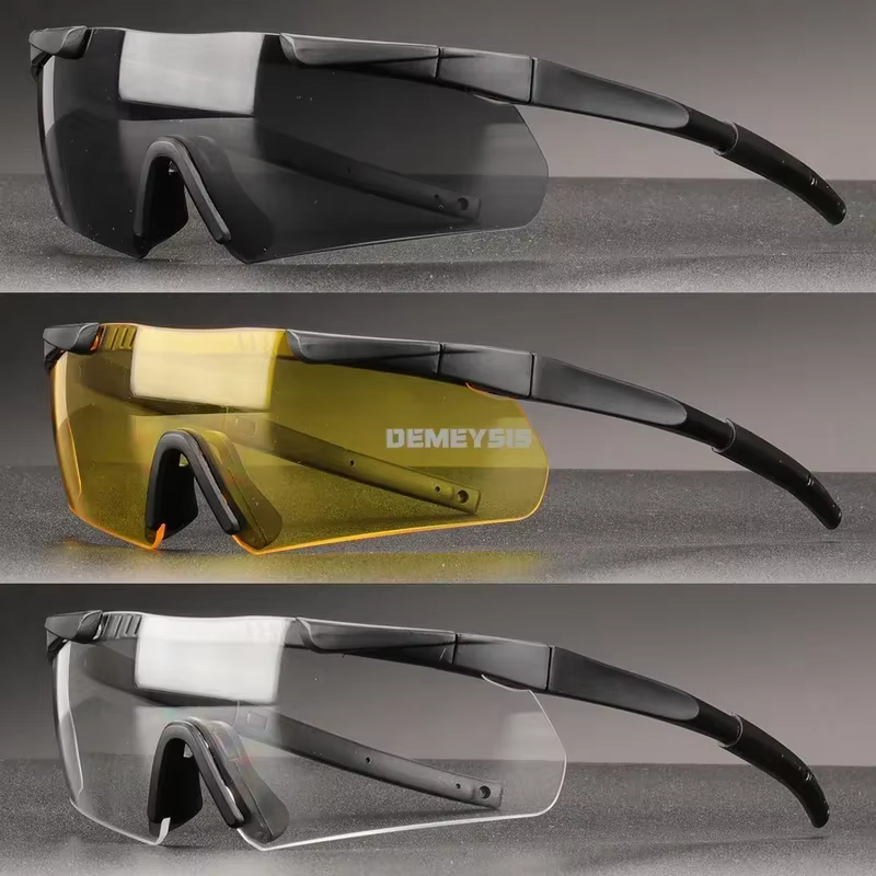 Gafas tácticas 3 lentes Windstop protección paintball y senderismo - imagen 4