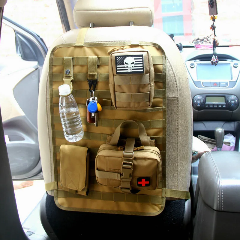 Cojín táctico MOLLE para respaldo de asiento coche, organizador - imagen 2
