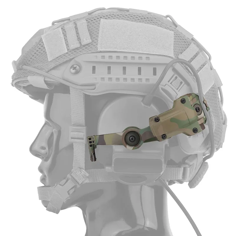 Adaptador de riel para casco con auriculares tácticos y soporte montaje - imagen 2