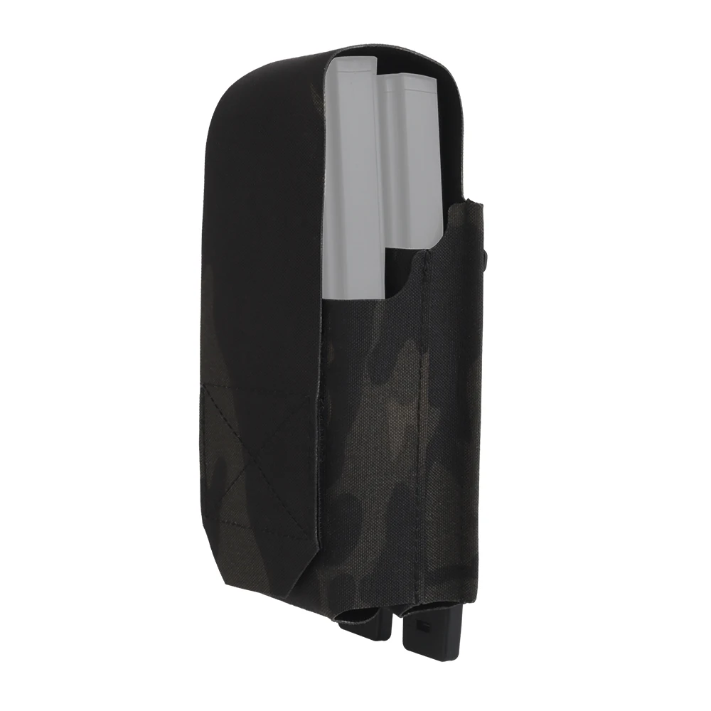 Bolsa porta-cargadores doble táctica MOLLE con funda para linterna