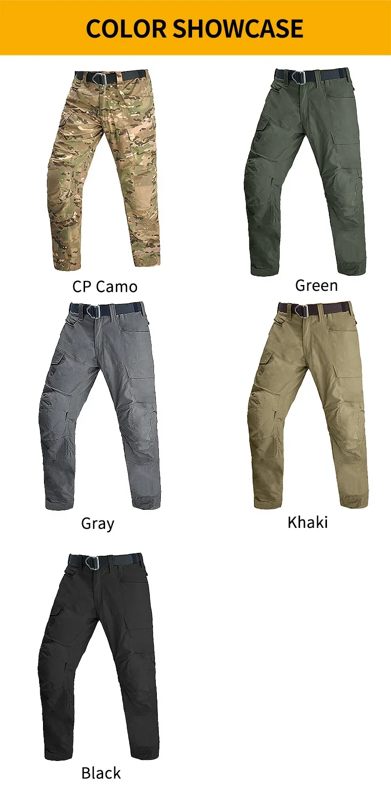 Pantalones cargo impermeables HAN WILD para hombre