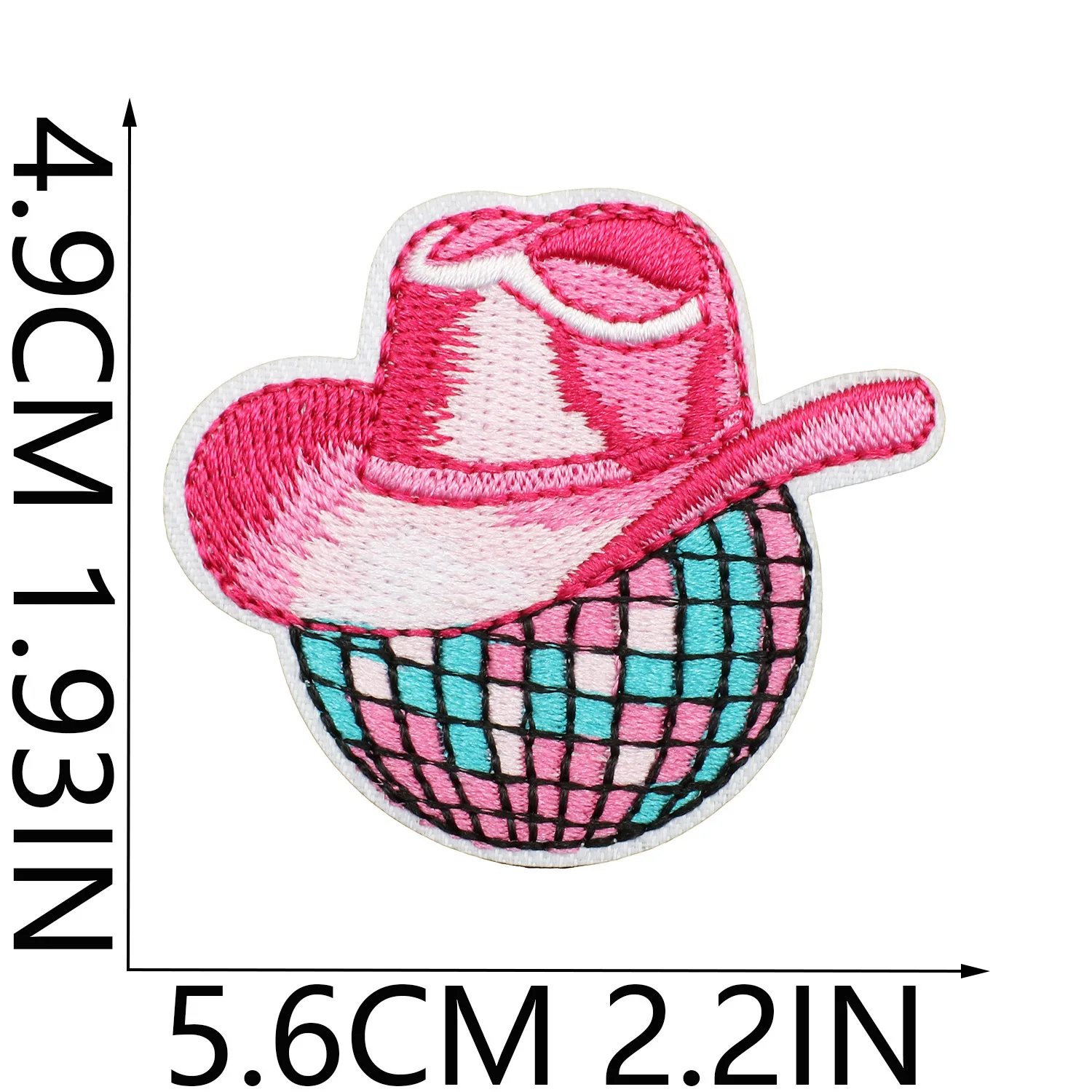 Diseño bordado tipo insignia Honky Tonk Howdy