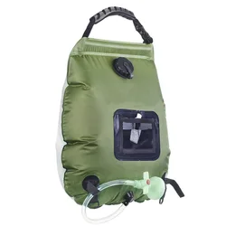 Bolsa de ducha exterior solar plegable agua caliente para camping