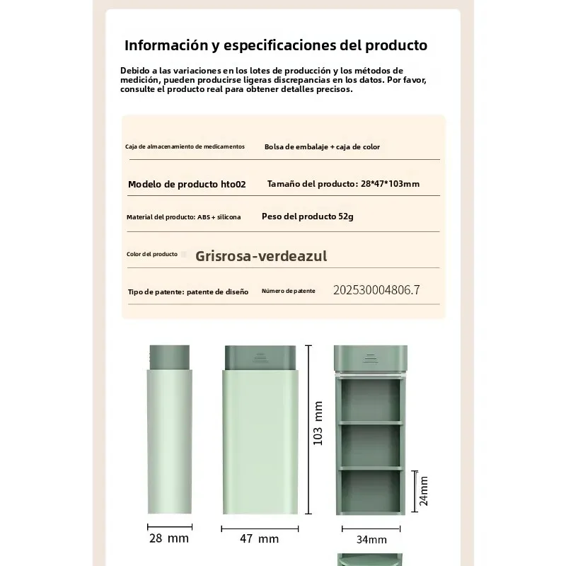 Botiquín organizador multicompartimento portátil para viaje - imagen 2