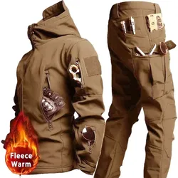 Uniforme táctico invierno hombre – softshell camuflaje impermeable