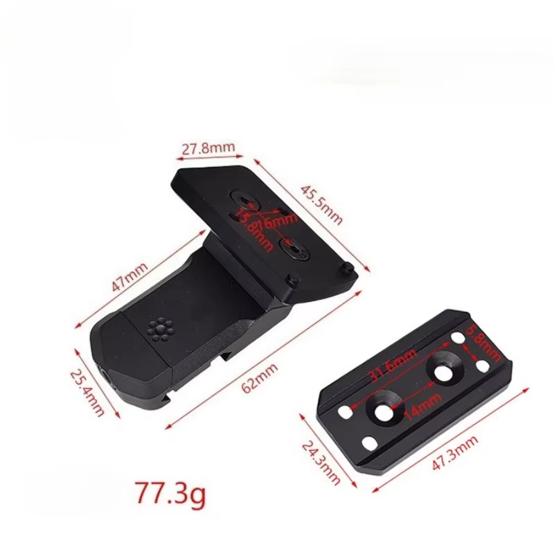 Adaptador de montura lateral para mira punto rojo de pistola - imagen 5