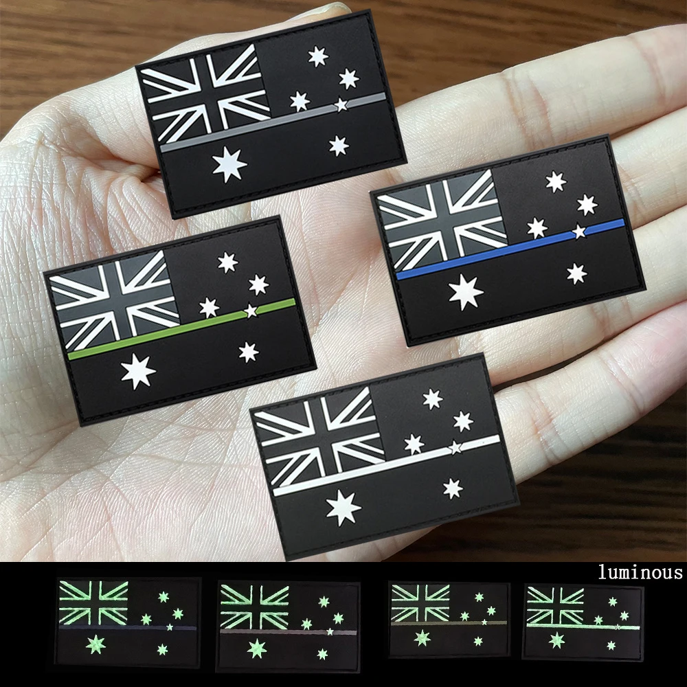 Insignia táctica PVC Australia luminoso – Parche bandera para mochila y ropa - imagen 4