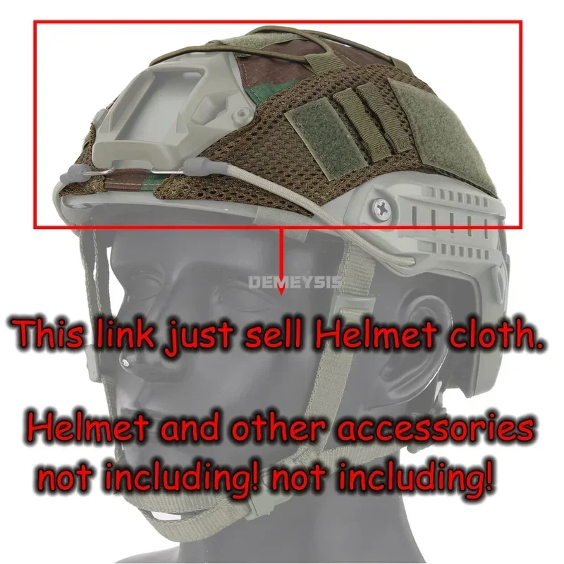 Cubierta táctica de casco rápido ripstop camuflaje MH PJ - imagen 3