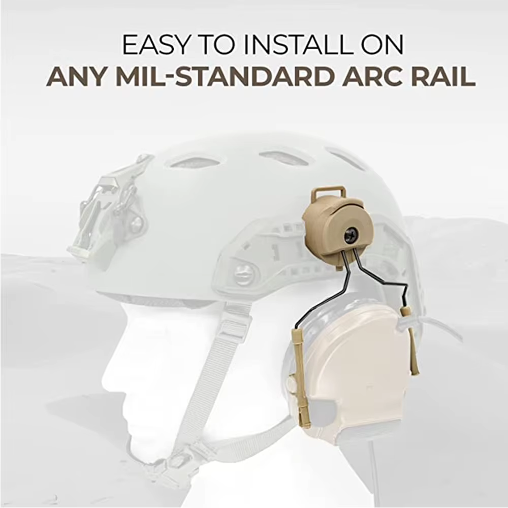 Comtac I & II Adaptador de Arco para Casco Táctico – Montaje en Riel - imagen 5