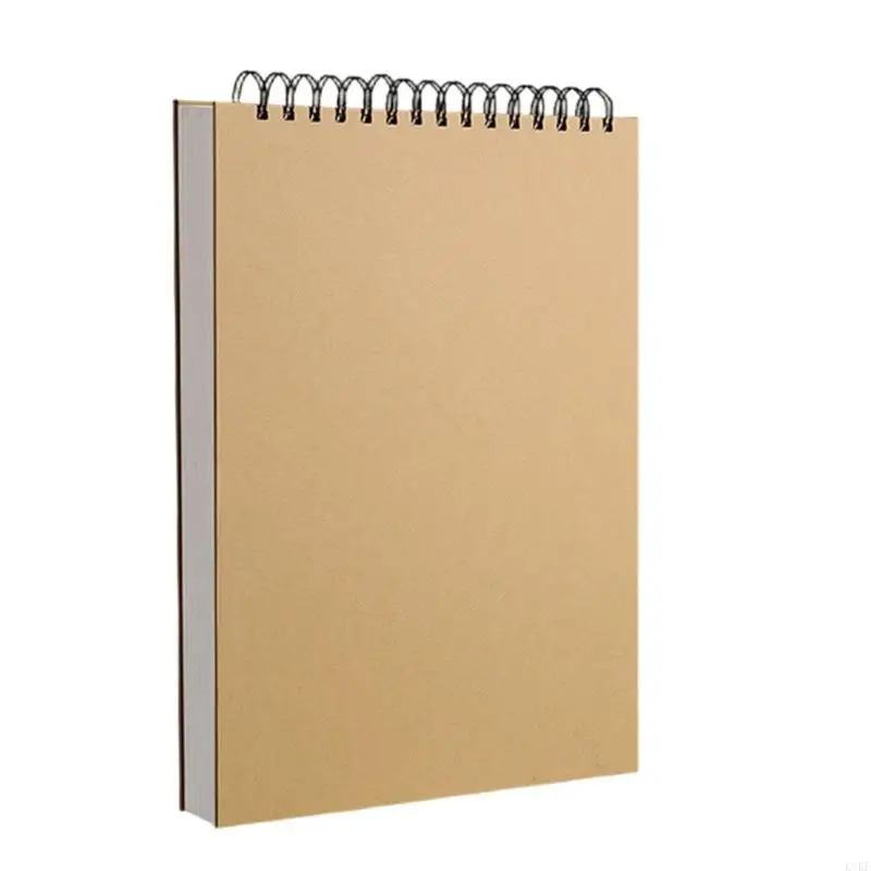 Cuaderno de bocetos con alambre hojas gruesas en blanco - imagen 2
