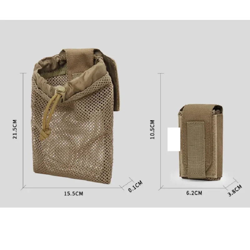 Botella táctica plegable con malla MOLLE y funda externa - imagen 4