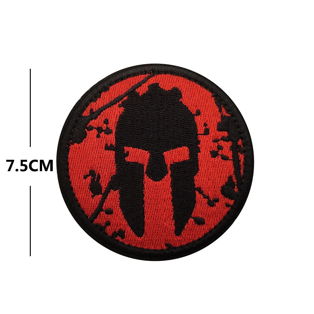 Parche espartano MOLLE bordado para casco táctico militar - imagen 4