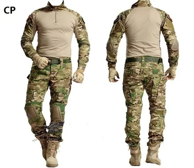 Uniforme táctico camuflaje senderismo ripstop con pantalón cargo - imagen 4