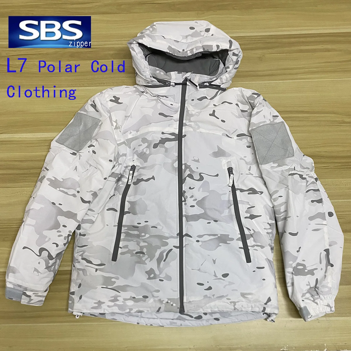 Abrigo táctico polar antifrío L7 camuflaje para nieve invierno